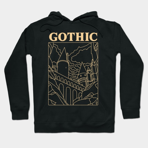 Gothic Architecture, Architects, Builders, Designers Hoodie by Style Conscious